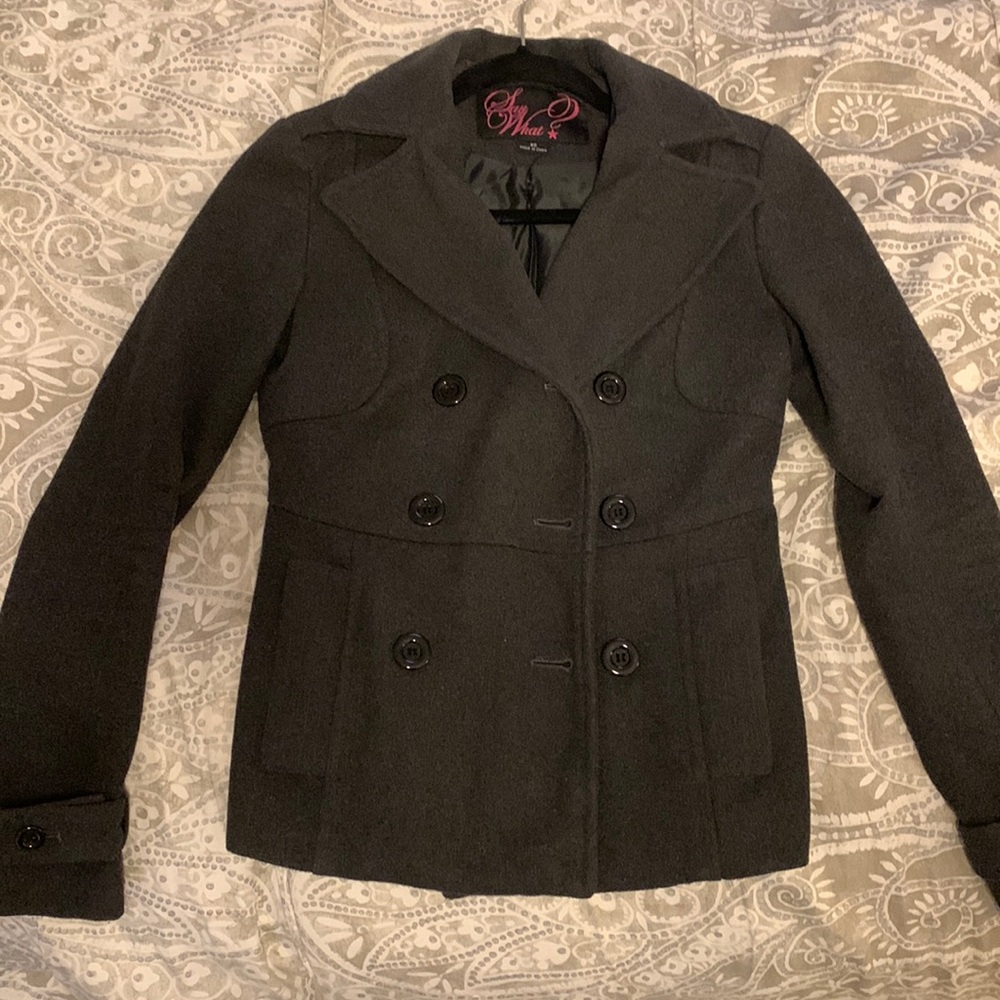 Grey Peacoat